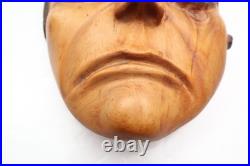 Northwest Pacific Coast Mask Vintage Makah Native American Portrait Mask Signed