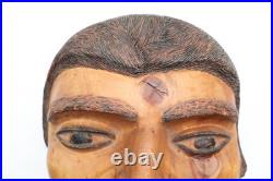 Northwest Pacific Coast Mask Vintage Makah Native American Portrait Mask Signed