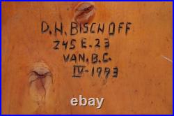 Northwest Pacific Coast Mask Vintage Makah Native American Portrait Mask Signed