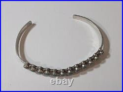 OLD Vintage Native American Zuni snake eye Turquoise Sterling silver Bracelet