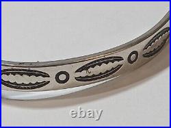 OLD Vintage Native American Zuni snake eye Turquoise Sterling silver Bracelet
