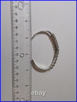 OLD Vintage Native American Zuni snake eye Turquoise Sterling silver Bracelet