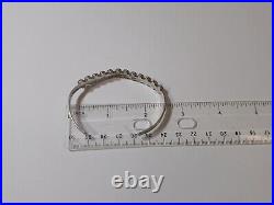 OLD Vintage Native American Zuni snake eye Turquoise Sterling silver Bracelet