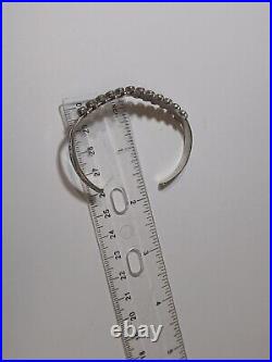 OLD Vintage Native American Zuni snake eye Turquoise Sterling silver Bracelet