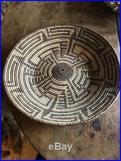 Old Vintage Native American Indian Large 16 Basket Charger Coiled Design