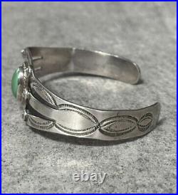 Old Vintage Native American Navajo Turquoise Sterling silver Bracelet