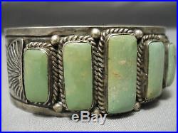 One Of The Best Vintage Navajo Royston Turquoise Sterling Silver Bracelet Old