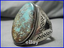 Opulent Vintage Navajo Royston Turquoise Sterling Silver Bracelet