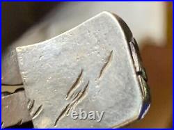 Outstanding Early vintage Navajo Native American Silver medicine man Bracelet