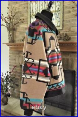 PENDLETON Vtg High Grade Western Wear Native American Aztec Wool Jacket L