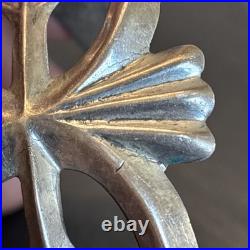 Patrick Yellowhorse Navajo Vintage Cast Cuff Bracelet Sterling Silver 7 READ
