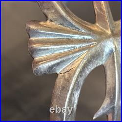 Patrick Yellowhorse Navajo Vintage Cast Cuff Bracelet Sterling Silver 7 READ