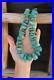 RARE! Santo Domingo 1980'S Native American BIG Chunky Turquoise Bead Necklace