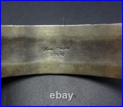 ROY BEGAY Navajo VINTAGE Sterling Silver RED MEDITERRANEAN CORAL Cuff BRACELET