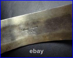 ROY BEGAY Navajo VINTAGE Sterling Silver RED MEDITERRANEAN CORAL Cuff BRACELET