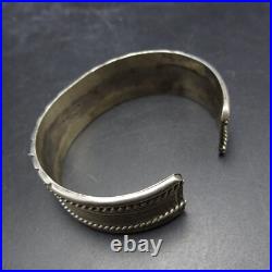 ROY BEGAY Navajo VINTAGE Sterling Silver RED MEDITERRANEAN CORAL Cuff BRACELET