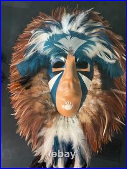 RW ADAMSON VISION Native American Vintage Mask/BEAUTIFULLY FRAMED