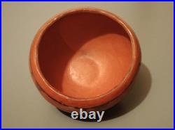 Rare Find Vintage Native American Maricopa Redware Clay Pottery Bowl