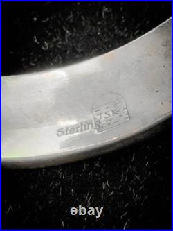 Rare Navajo Tom & Sylvia Kee Sterling Traditional Storytelling Bangle