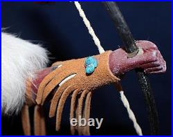 Rare Vintage Native American Fox Warrior Hopi Kachina (katsina) Doll Signed