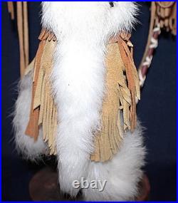 Rare Vintage Native American Fox Warrior Hopi Kachina (katsina) Doll Signed