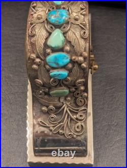 Rare Vintage Native American clock by silversmith Percy Spencer (Navajo)