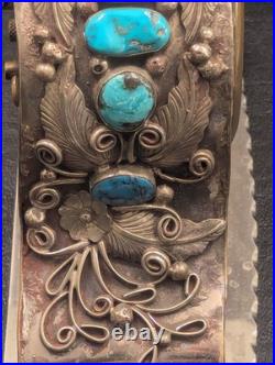 Rare Vintage Native American clock by silversmith Percy Spencer (Navajo)