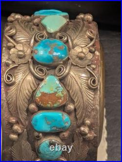 Rare Vintage Native American clock by silversmith Percy Spencer (Navajo)
