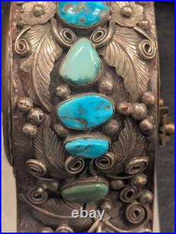 Rare Vintage Native American clock by silversmith Percy Spencer (Navajo)