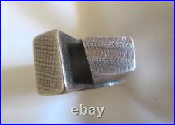 Rare Vintage Navajo Steve Yellowhorse Sterling Silver Ring 10.15g Sz 6 Engraved