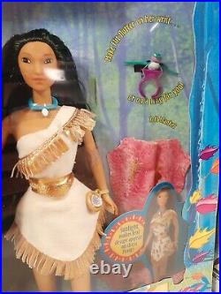 Rare Vtg 1995 Disney's POCAHONTAS SUN COLORS KOCOUM & NAKOMA Set of 3 Dolls NIB