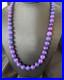 Royal Purple Stone Graduated Bead Navajo Sterling Silver Necklace 21 18076