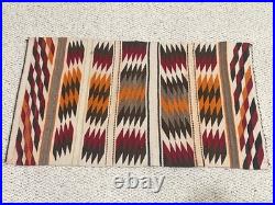 SMALL Vintage NAVAJO RUG WEAVING 19 X 32