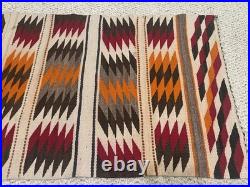 SMALL Vintage NAVAJO RUG WEAVING 19 X 32