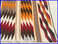 SMALL Vintage NAVAJO RUG WEAVING 19 X 32