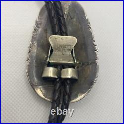 Silver & Turquoise Bennett Tie Native American, vintage