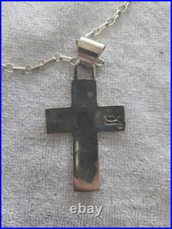 Sorrowful Mysteries Vtg Native American Navajo Sterling Necklace Roger John
