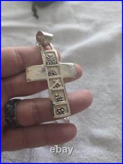 Sorrowful Mysteries Vtg Native American Navajo Sterling Necklace Roger John Sorrowful Mysteries Vtg Native American Navajo Sterling Necklace Roger John
