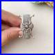 Stamped Native American-Style Heavy 925 Sterling Silver Ring