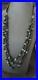 Sterling NAVAJO Black Onyx Blue Turquoise 3S Silver Necklace 30 19577