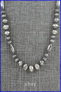 Sterling Silver Navajo Pearl Necklace 22 Vintage