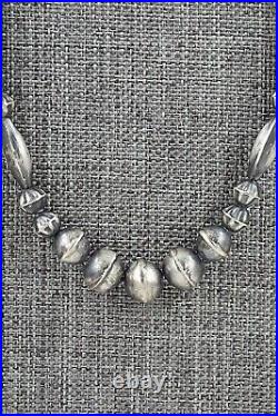Sterling Silver Navajo Pearl Necklace 22 Vintage