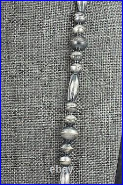 Sterling Silver Navajo Pearl Necklace 24 Vintage