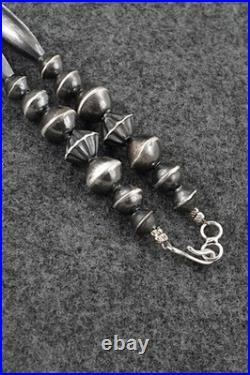Sterling Silver Navajo Pearl Necklace 24 Vintage