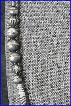 Sterling Silver Navajo Pearl Necklace 28 Vintage