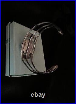 Stunning Vintage Native American Sterling Sliver Royston Turquoise Cuff 6