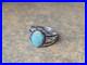 Stunning Vintage Navajo Turquoise 925 Ring Mens