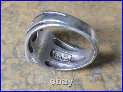 Stunning Vintage Navajo Turquoise 925 Ring Mens