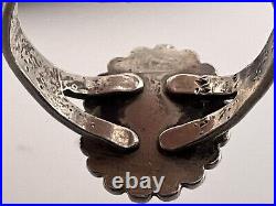 Stunning Vintage Sterling Silver Native American Ring By Bell Trading Post Fire