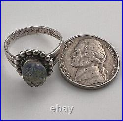 Stunning Vintage Sterling Silver Native American Ring By Bell Trading Post Fire